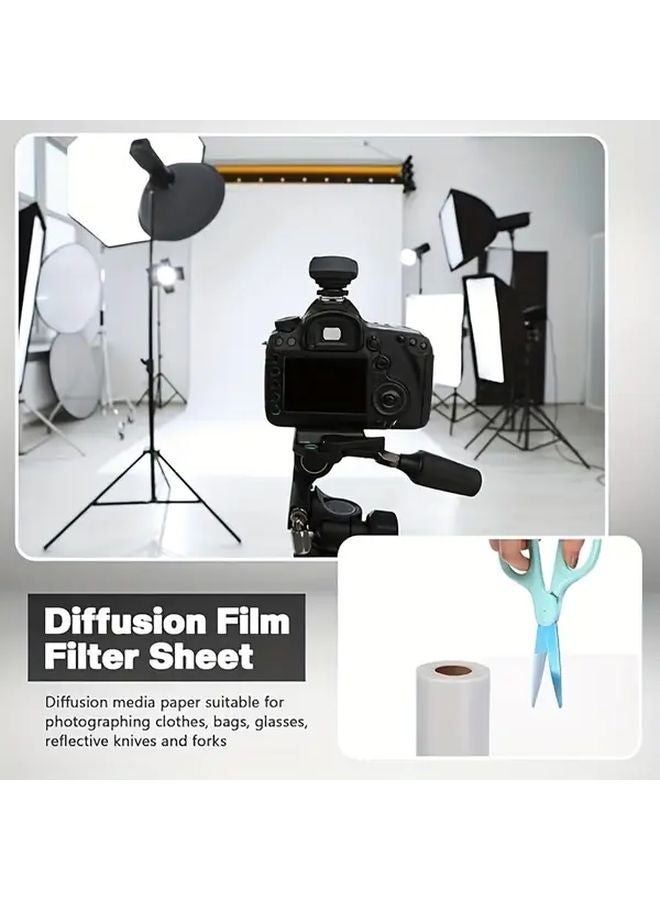 Eonix Extra Long Lighting Diffuser Roll 24.4 X 590.6 Inch For Soft Even Studio Light - Image 3